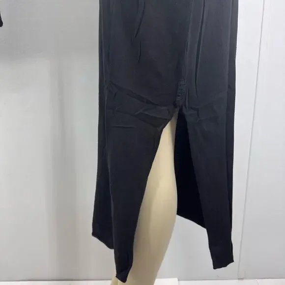 Bundle OAK Side Pleat Box Maxi Dress & Tube Tee Black Cotton XS/S Basic Neutral - Picture 5 of 12
